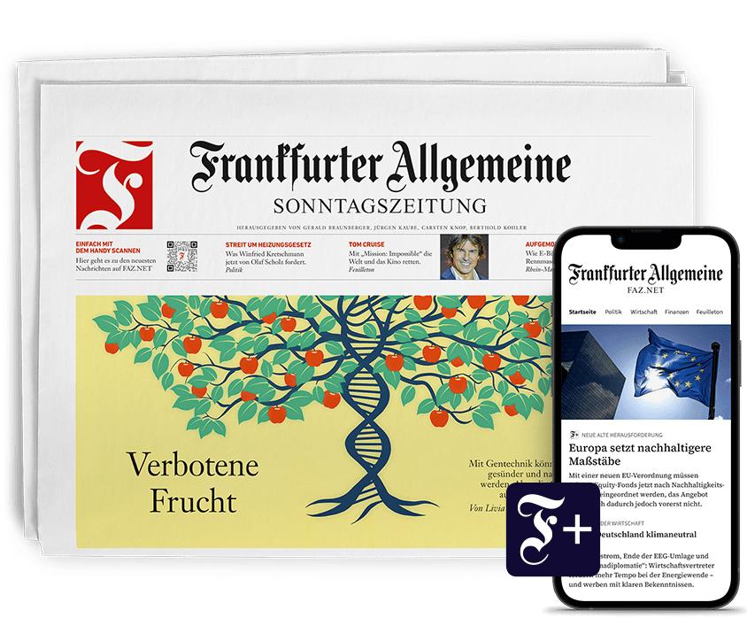 Frankfurter Allgemeine Sonntagszeitung digitale Ausgabe auf Tablet und Smartphone