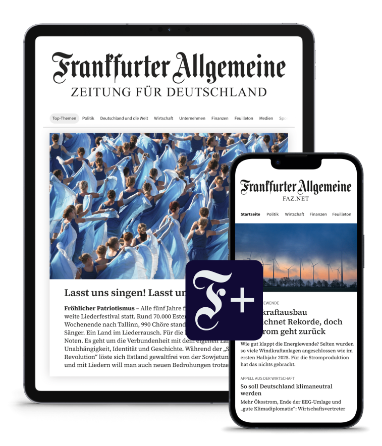 Frankfurter Allgemeine Zeitung digitale Ausgabe auf Tablet und Smartphone