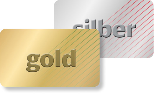 Preise Statuslevel Silber und Gold