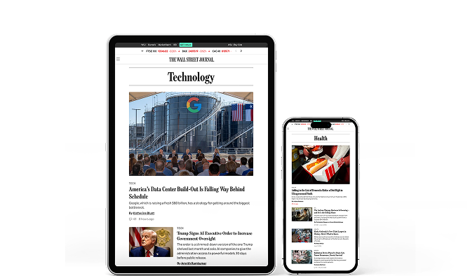 WSJ Digital auf Tablet und Smartphone